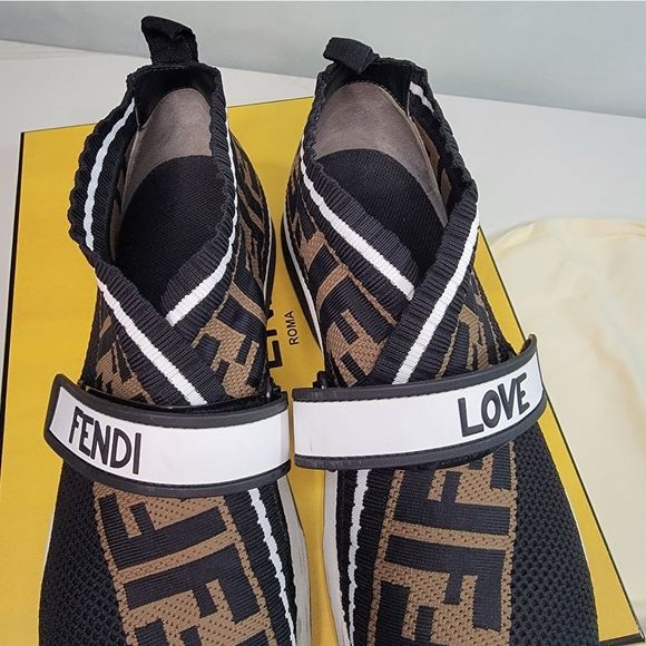 Authentic FENDI sneakers filato rega banda FF in size 39 - Picture 6 of 6